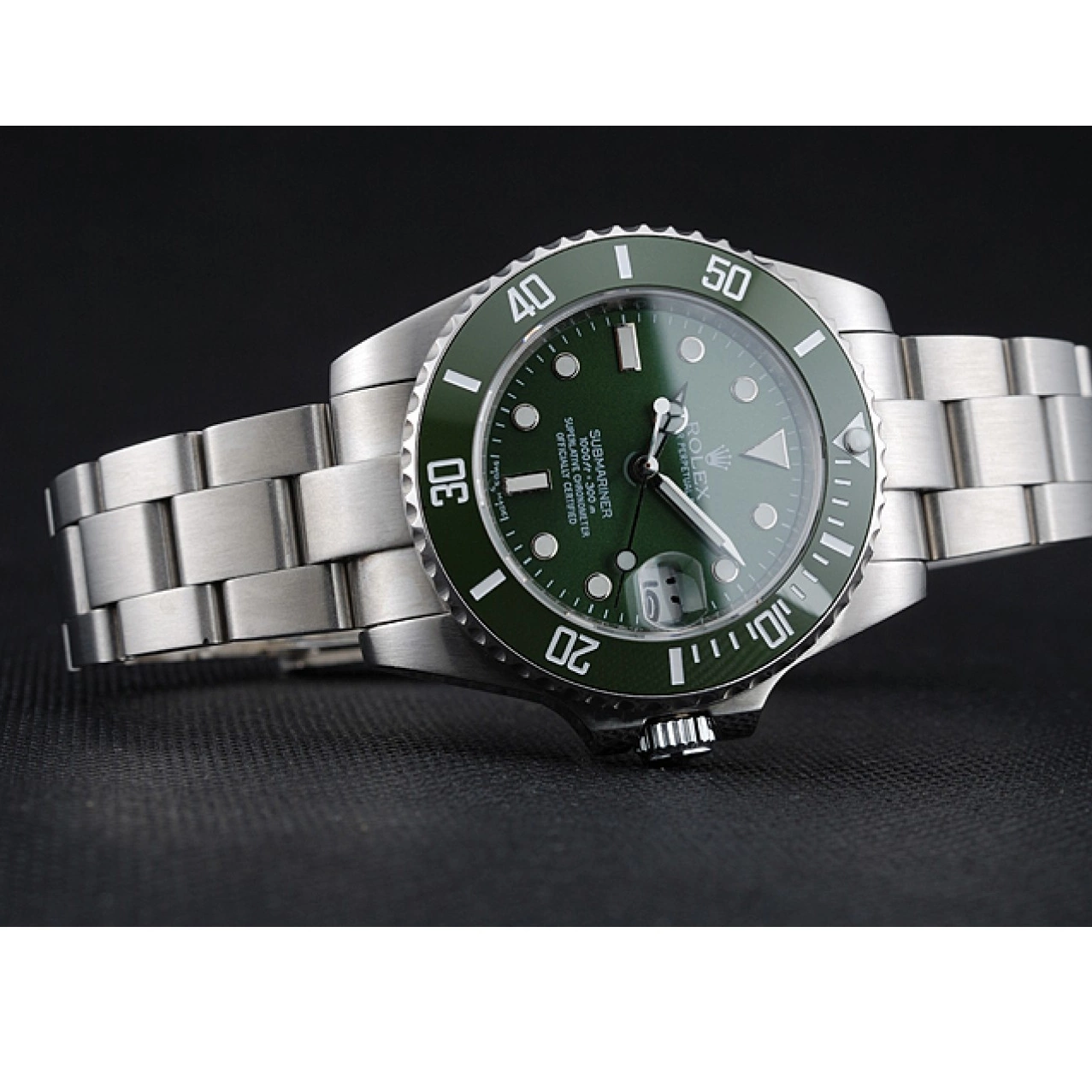 Aaa replica Rolex Stainless Submariner Dial Bracelet Steel 1454151 Green 0620